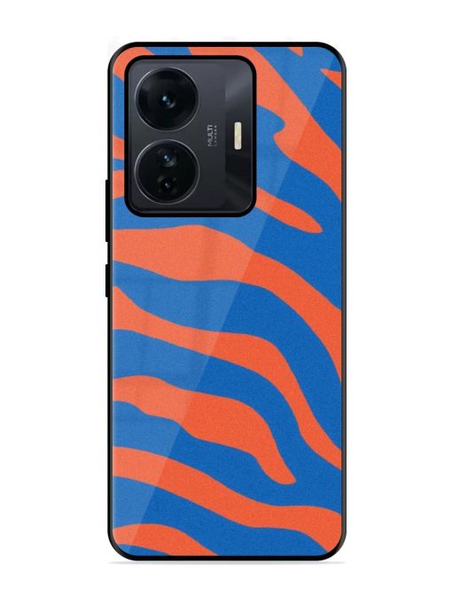 Zebra Stripes In Blue And Orange Glossy Soft Edge Case for Iqoo Z6 Pro Chachhi