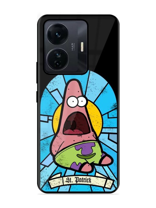 St. Patrick'S Day Stained Glass Patrick Star Glossy Soft Edge Case for Iqoo Z6 Pro Chachhi