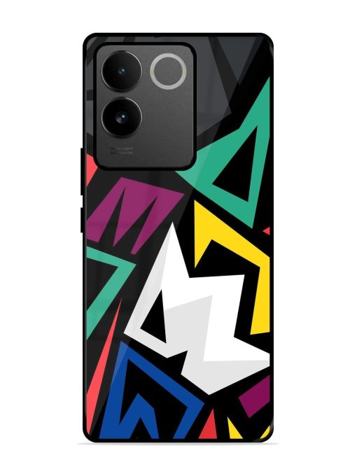 Chaotic Geometry Glossy Soft Edge Case for Iqoo Z7 Pro (5G) Chachhi