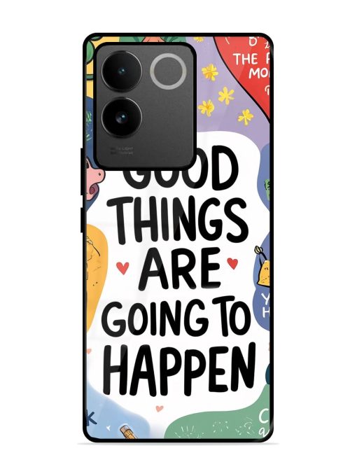 Uplifting Scribbles Glossy Soft Edge Case for Iqoo Z7 Pro (5G) Chachhi