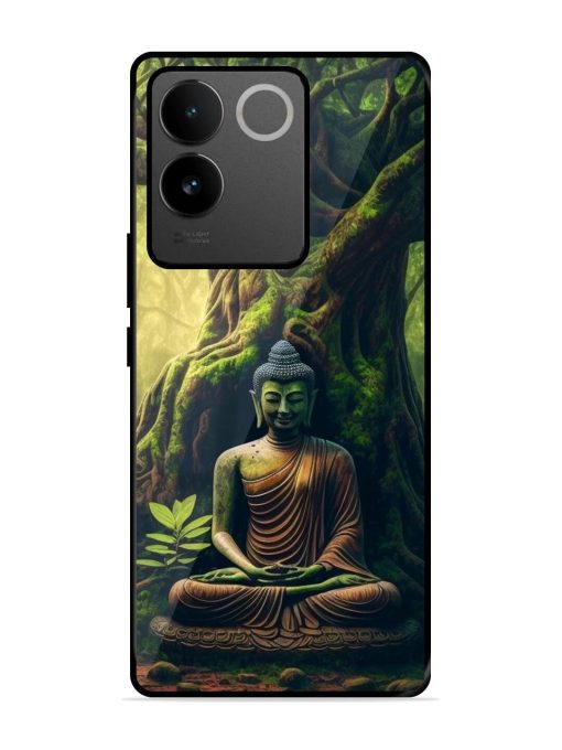 Green Buddha Art Glossy Soft Edge Case for Iqoo Z7 Pro (5G) Chachhi