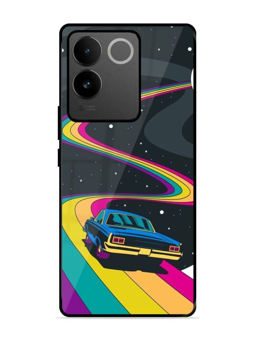 Rainbow Road Glossy Soft Edge Case for Iqoo Z7 Pro (5G) Chachhi