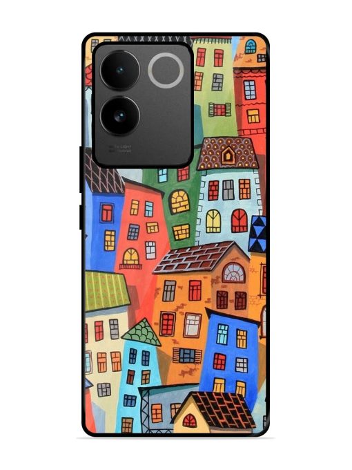 Rainbow House Glossy Soft Edge Case for Iqoo Z7 Pro (5G) Chachhi