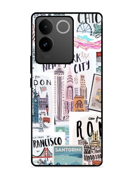 Travelogue Glossy Soft Edge Case for Iqoo Z7 Pro (5G) Chachhi