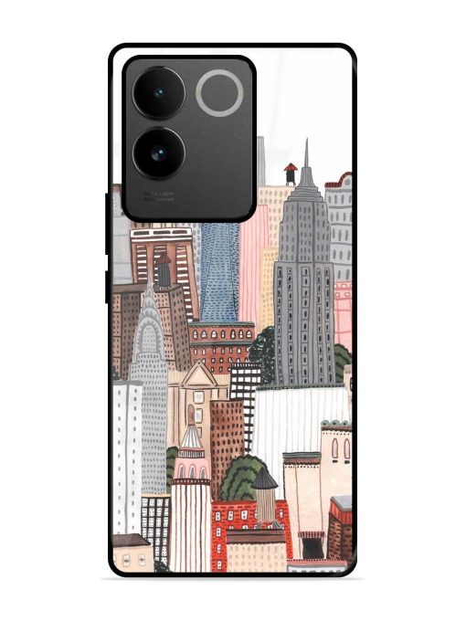 Cityscape Dreams Glossy Soft Edge Case for Iqoo Z7 Pro (5G) Chachhi