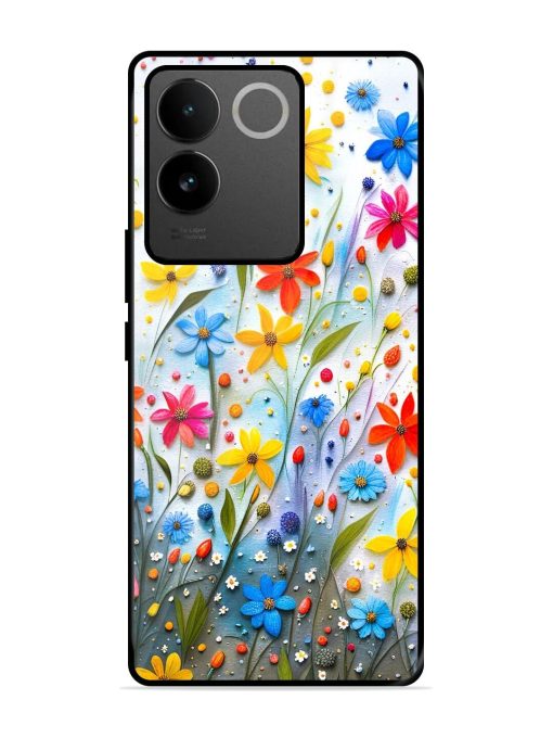 Vibrant Floral Glossy Soft Edge Case for Iqoo Z7 Pro (5G) Chachhi