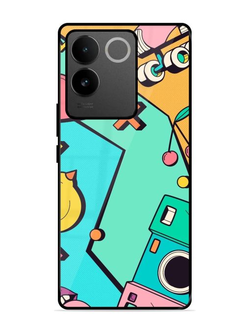 Retro Remix Glossy Soft Edge Case for Iqoo Z7 Pro (5G) Chachhi