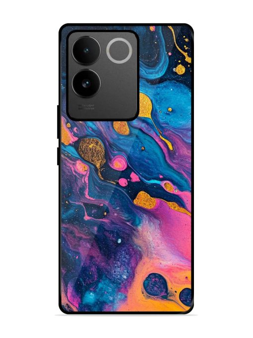 Cosmic Swirl Glossy Soft Edge Case for Iqoo Z7 Pro (5G) Chachhi