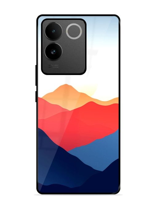 Sunset Peaks Glossy Soft Edge Case for Iqoo Z7 Pro (5G) Chachhi