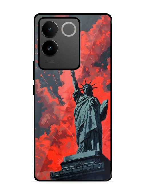 Lady Liberty'S Firework Finale Glossy Soft Edge Case for Iqoo Z7 Pro (5G) Chachhi