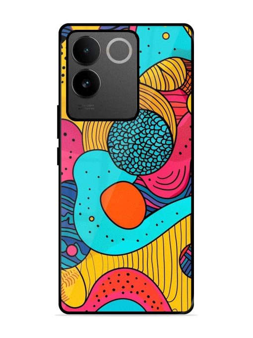 Psychedelic Patterns Glossy Soft Edge Case for Iqoo Z7 Pro (5G) Chachhi