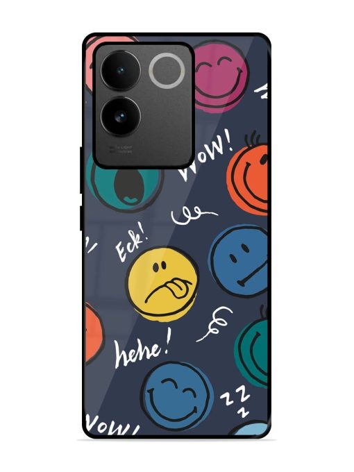 Emoticon Parade Glossy Soft Edge Case for Iqoo Z7 Pro (5G) Chachhi