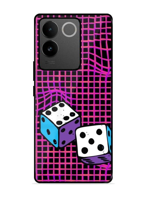 Glitched Dice Glossy Soft Edge Case for Iqoo Z7 Pro (5G) Chachhi