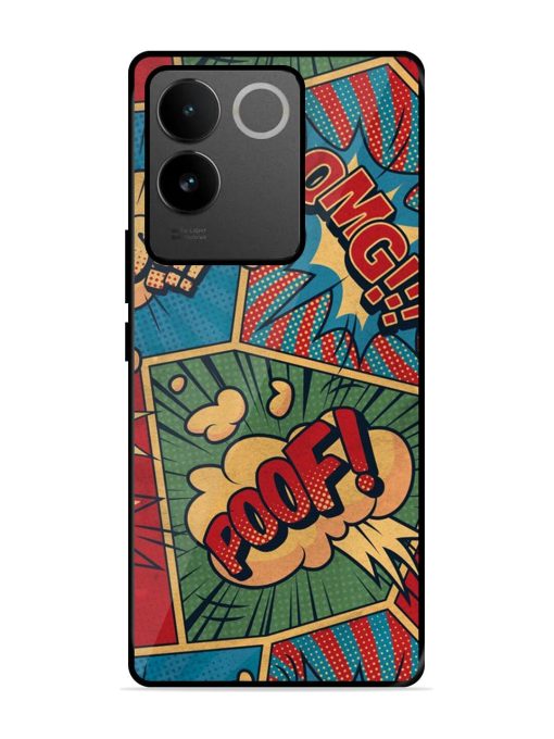 Comic Book Chaos Glossy Soft Edge Case for Iqoo Z7 Pro (5G) Chachhi