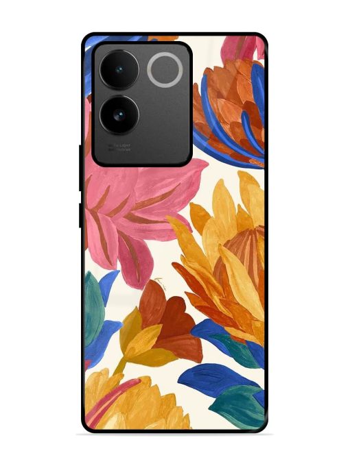 Blooming Tapestry Glossy Soft Edge Case for Iqoo Z7 Pro (5G) Chachhi