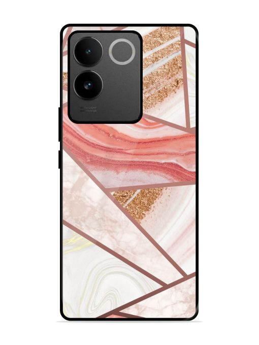 Rosy Mosaic Glossy Soft Edge Case for Iqoo Z7 Pro (5G)