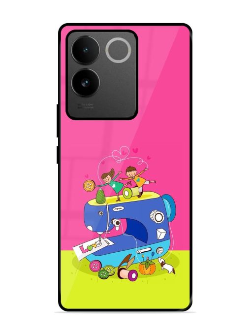 Sew Cute Glossy Soft Edge Case for Iqoo Z7 Pro (5G) Chachhi