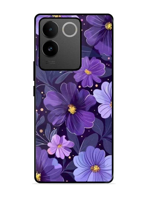 Purple Paradise Glossy Soft Edge Case for Iqoo Z7 Pro (5G) Chachhi