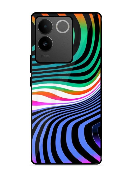 Psychedelic Waves Glossy Soft Edge Case for Iqoo Z7 Pro (5G) Chachhi