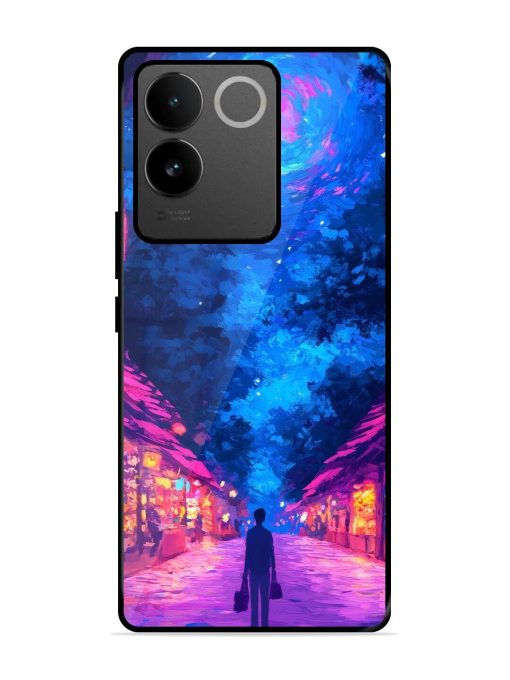 Neon Nightscape Glossy Soft Edge Case for Iqoo Z7 Pro (5G) Chachhi