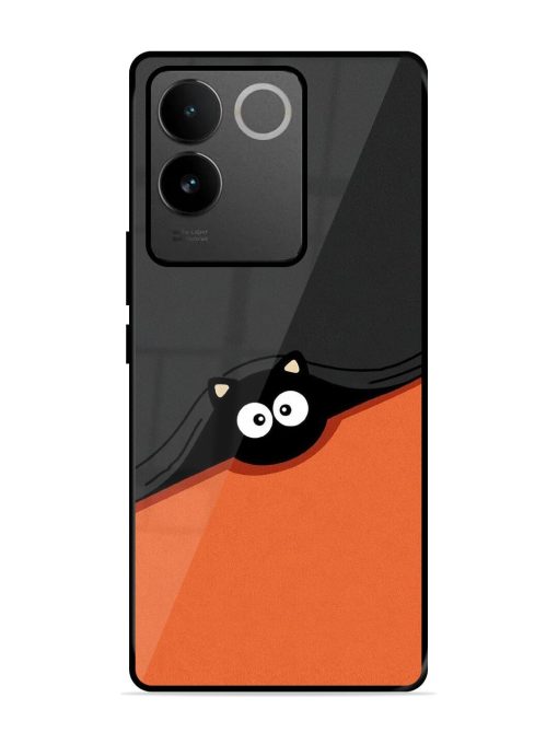 Peek-A-Boo Kitty Glossy Soft Edge Case for Iqoo Z7 Pro (5G) Chachhi