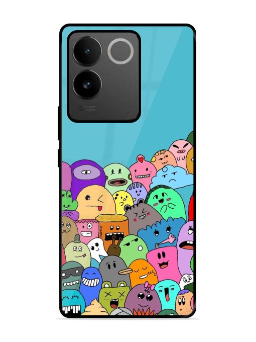 Monster Mash Glossy Soft Edge Case for Iqoo Z7 Pro (5G) Chachhi