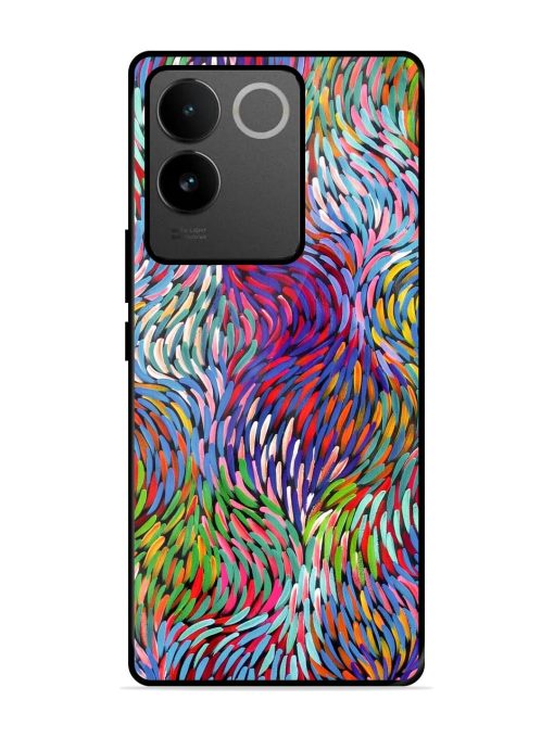 Vibrant Waves Glossy Soft Edge Case for Iqoo Z7 Pro (5G) Chachhi