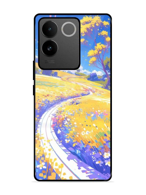 Vibrant Spring Meadow Glossy Soft Edge Case for Iqoo Z7 Pro (5G) Chachhi