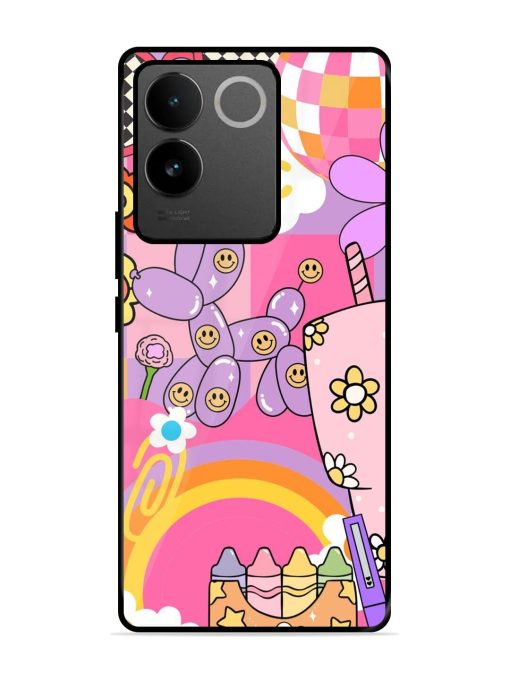 Whimsical Y2K Chaos Glossy Soft Edge Case for Iqoo Z7 Pro (5G) Chachhi