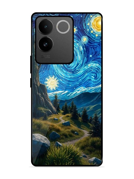 Starry Night In The Shire Glossy Soft Edge Case for Iqoo Z7 Pro (5G) Chachhi