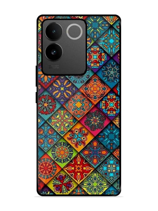 Patchwork Mandala Mosaic Glossy Soft Edge Case for Iqoo Z7 Pro (5G)