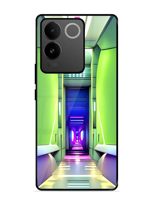 Neon Corridor Glossy Soft Edge Case for Iqoo Z7 Pro (5G) Chachhi