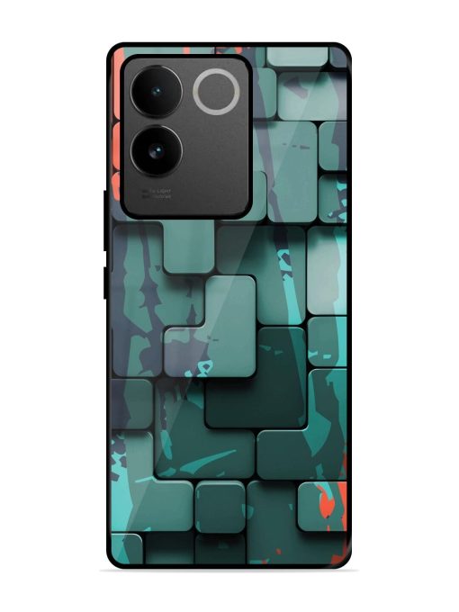 Abstract Geometric Mosaic Glossy Soft Edge Case for Iqoo Z7 Pro (5G) Chachhi