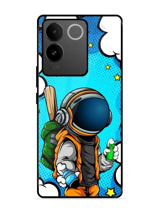 Space Graffiti Artist Glossy Soft Edge Case for Iqoo Z7 Pro (5G) Chachhi