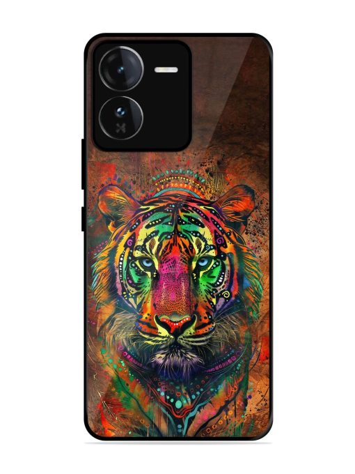 Cosmic Tiger Glossy Soft Edge Case for Iqoo Z9 (5G)