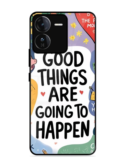 Uplifting Scribbles Glossy Soft Edge Case for Iqoo Z9 (5G)