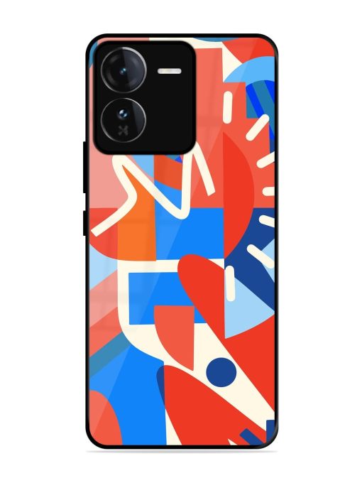 Abstract Harmony Glossy Soft Edge Case for Iqoo Z9 (5G) Chachhi