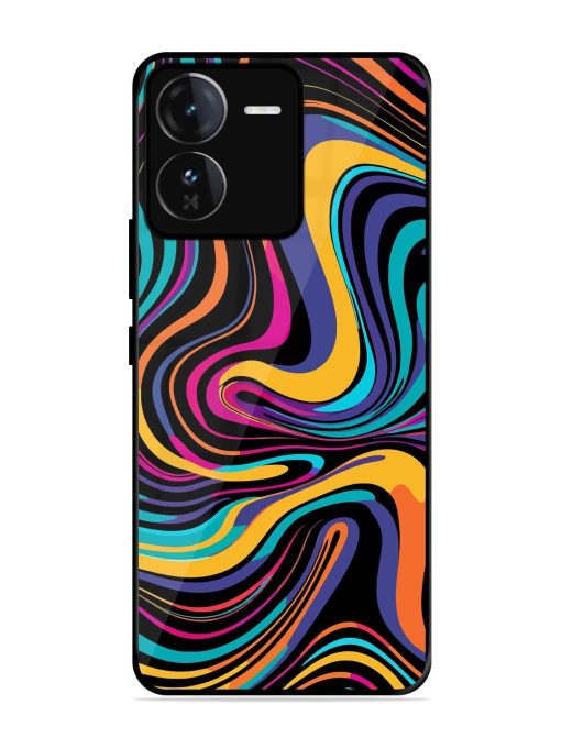 Psychedelic Swirl Glossy Soft Edge Case for Iqoo Z9 (5G)