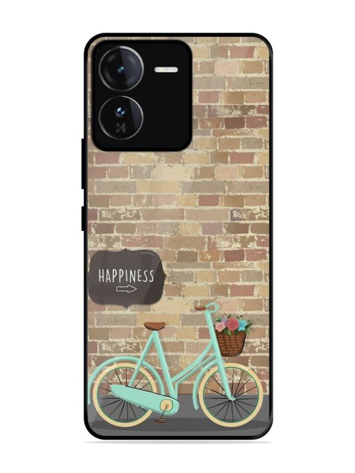 Pedaling Towards Happiness Glossy Soft Edge Case for Iqoo Z9 (5G)