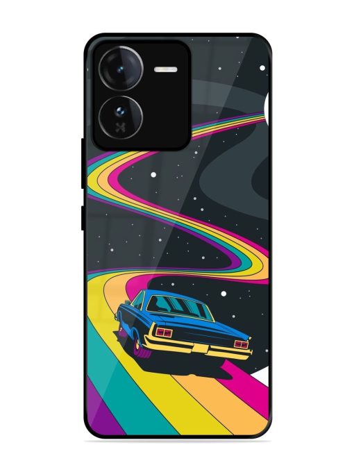 Rainbow Road Glossy Soft Edge Case for Iqoo Z9 (5G) Chachhi