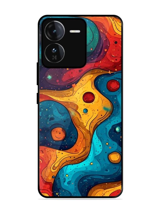 Cosmic Swirl Glossy Soft Edge Case for Iqoo Z9 (5G) Chachhi