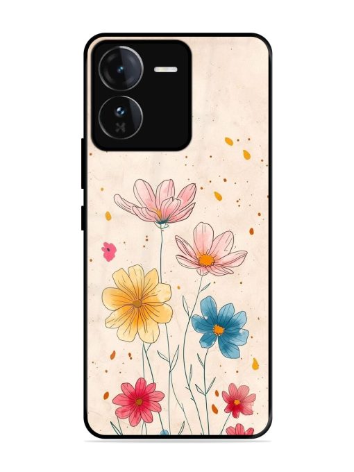 Delicate Bloom Glossy Soft Edge Case for Iqoo Z9 (5G) Chachhi