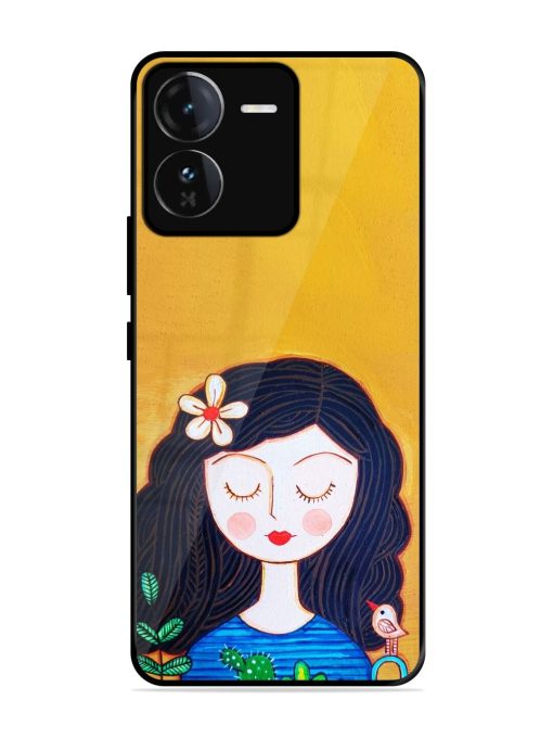 Girl Illustration Glossy Soft Edge Case for Iqoo Z9 (5G) Chachhi