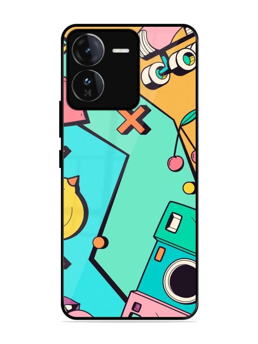 Retro Remix Glossy Soft Edge Case for Iqoo Z9 (5G) Chachhi