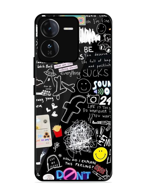 Doodle Diary Glossy Soft Edge Case for Iqoo Z9 (5G) Chachhi