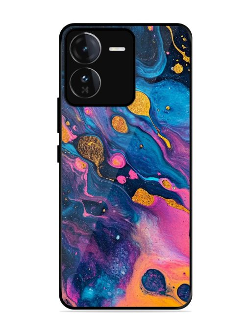 Cosmic Swirl Glossy Soft Edge Case for Iqoo Z9 (5G) Chachhi