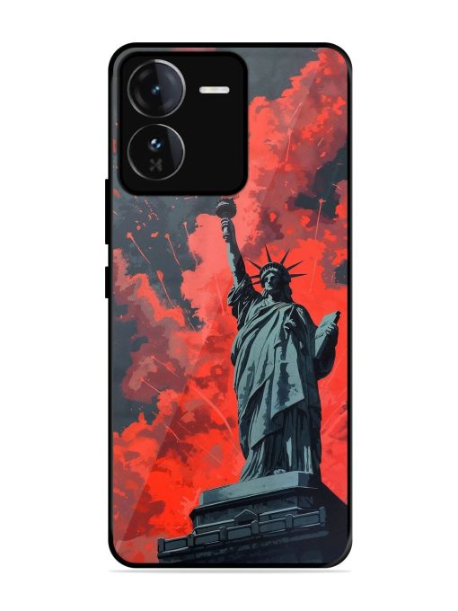 Lady Liberty'S Firework Finale Glossy Soft Edge Case for Iqoo Z9 (5G) Chachhi