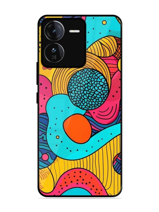 Psychedelic Patterns Glossy Soft Edge Case for Iqoo Z9 (5G) Chachhi