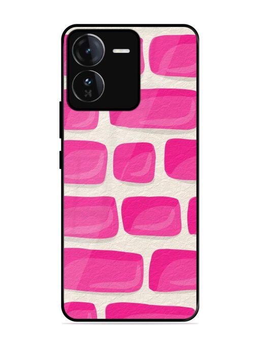 Pink Brick Wall Glossy Soft Edge Case for Iqoo Z9 (5G) Chachhi