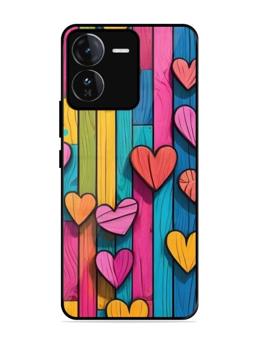 Rainbow Of Hearts Glossy Soft Edge Case for Iqoo Z9 (5G) Chachhi